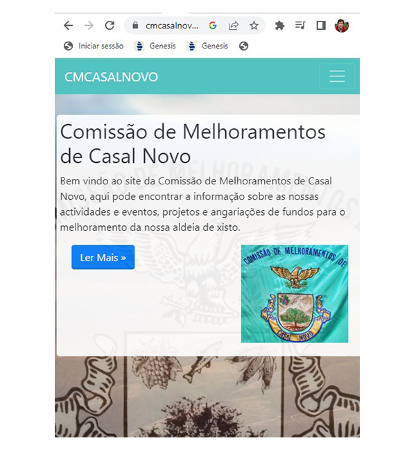 website mobile cmcasalnovo.pt